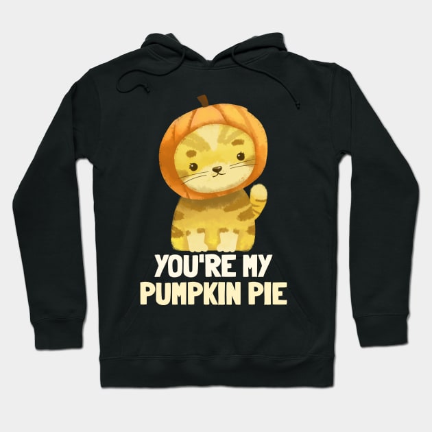 Happy Thanksgiving Pumpkin Pie Pumpkin Spice Season Hoodie by TayaDesign